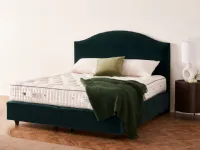 Bed with contoured headboard Clabon by Vispring