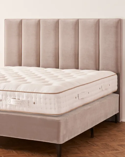 Bed with Ceto headboard by Vispring