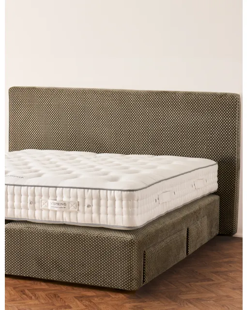 Burlington fabric bed by Vispring