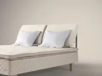Bed with padded headboard Flex by Duxiana