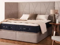Bed with Grand Berkeley headboard by Vispring