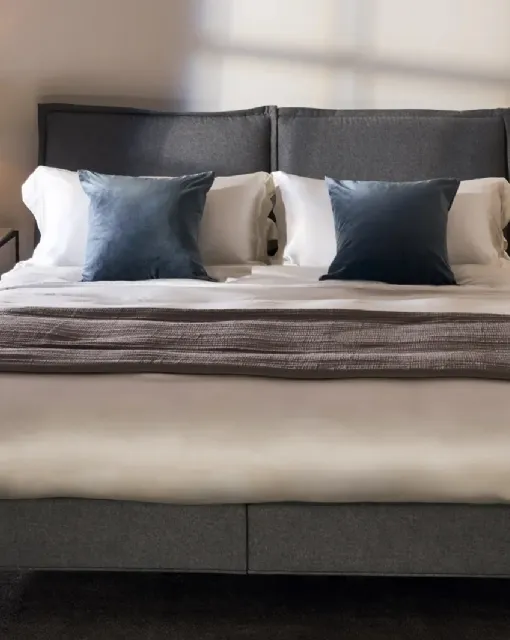 Katherine fabric bed by Vispring