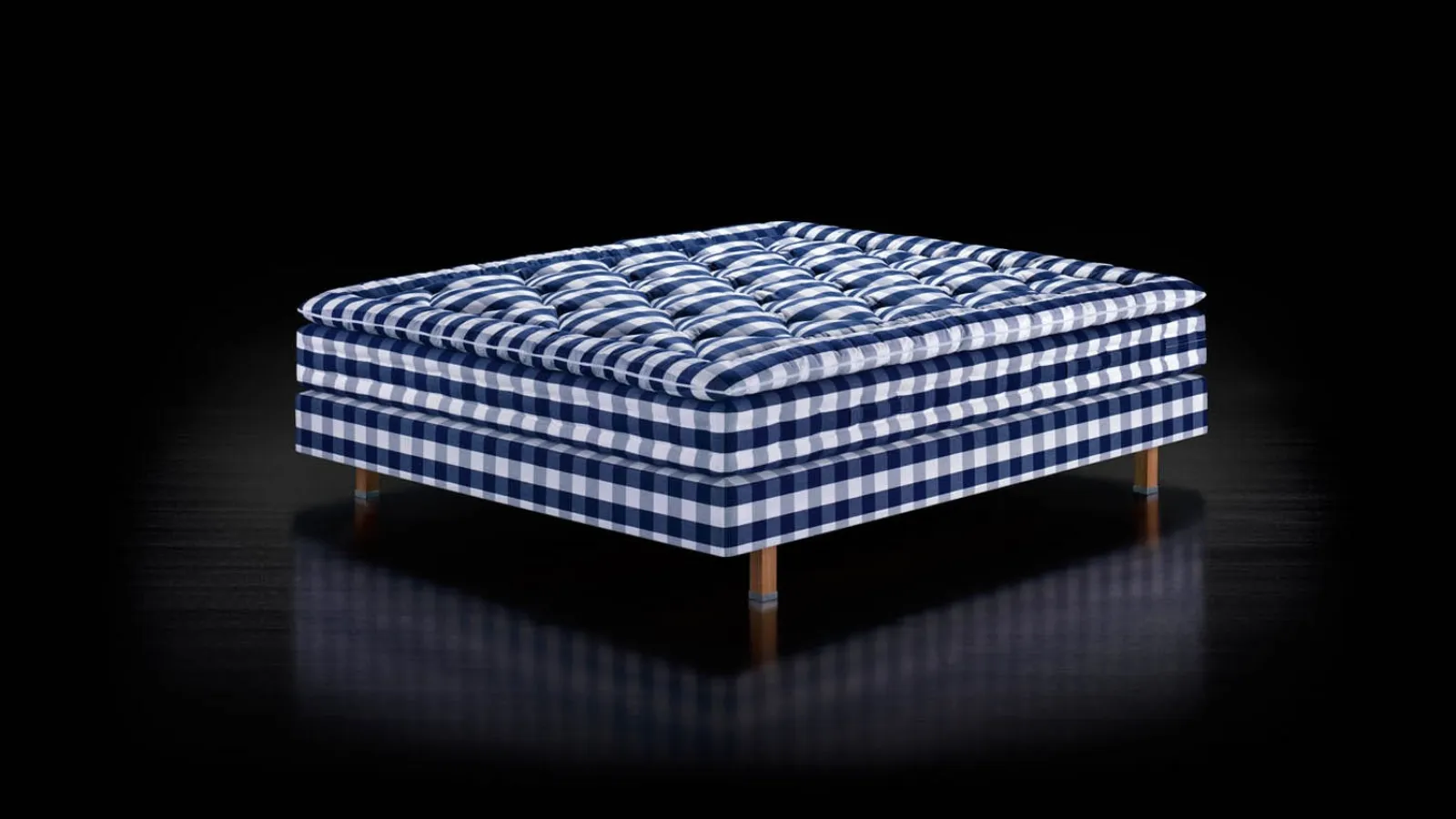 Hastens Maranga fabric upholstered bed