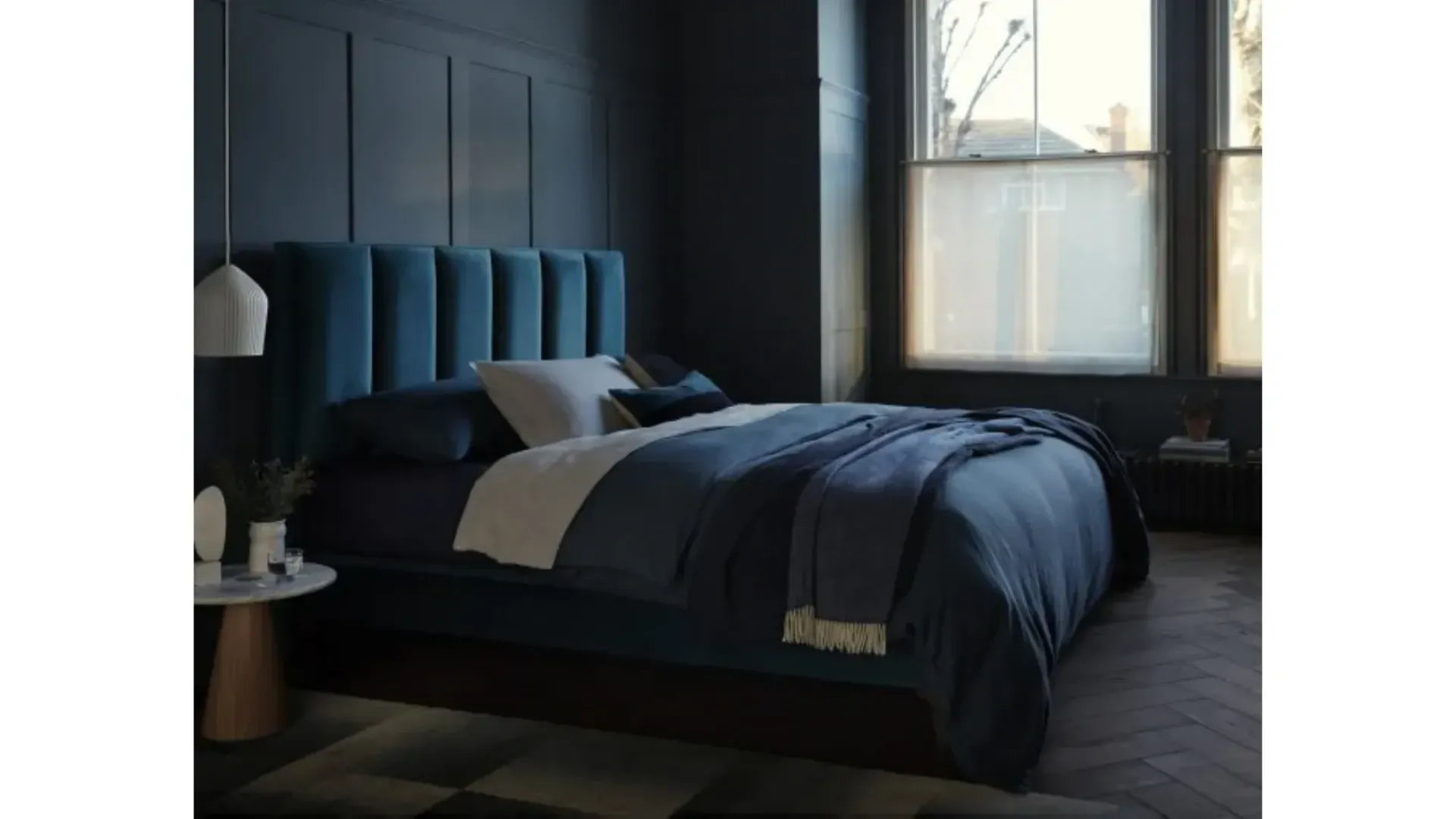 Luxury upholstered modern double beds between design and practicality