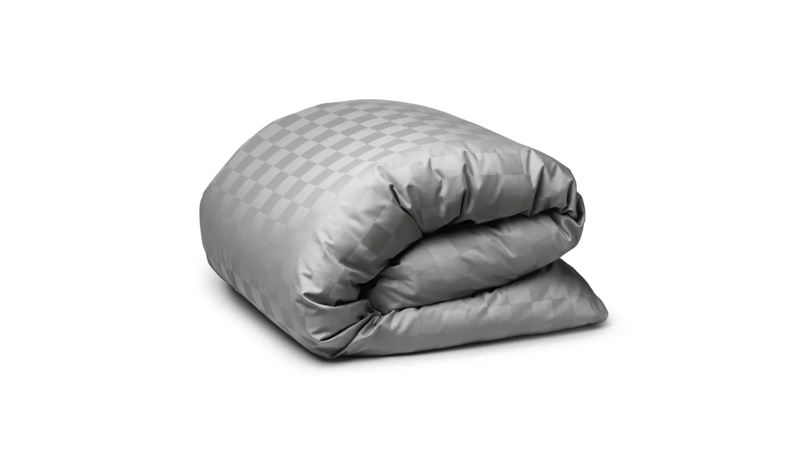 Satin Check Duvet Cover