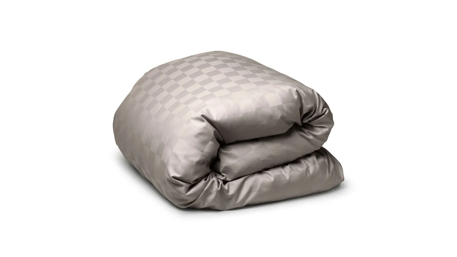 Satin Check Duvet Cover
