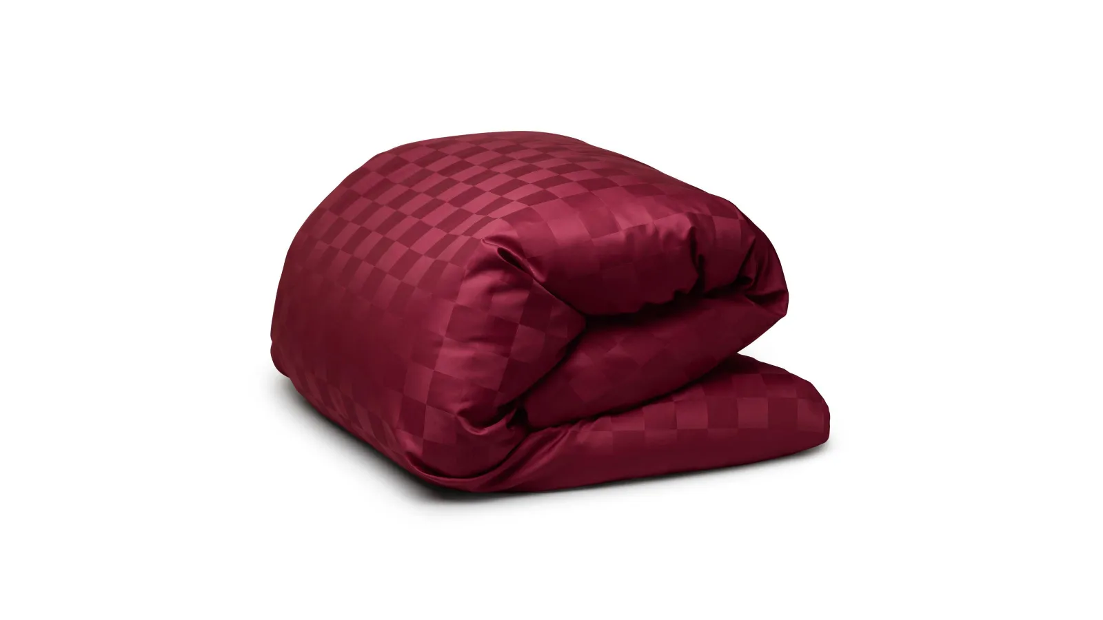 Satin Check Duvet Cover