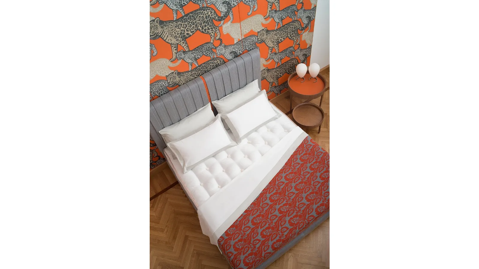 Midsummer Milano White and Grey Bedding Set