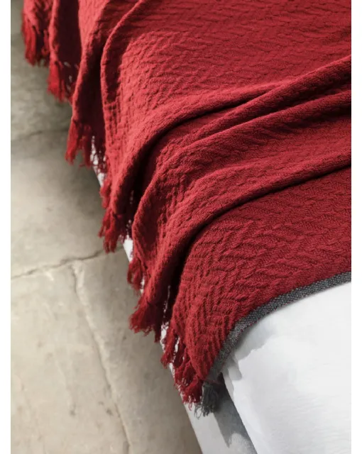 Simpliciano Ruby Blanket by Midsummer Milano