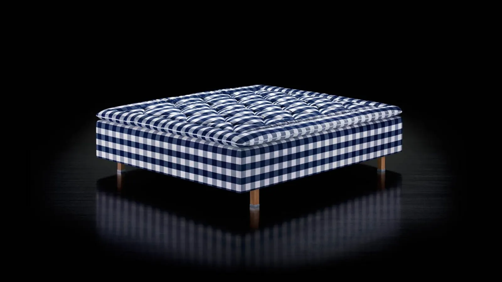 Sommier bed in Superia fabric by Hastens