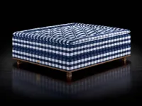 Vividus fabric bed by Hastens