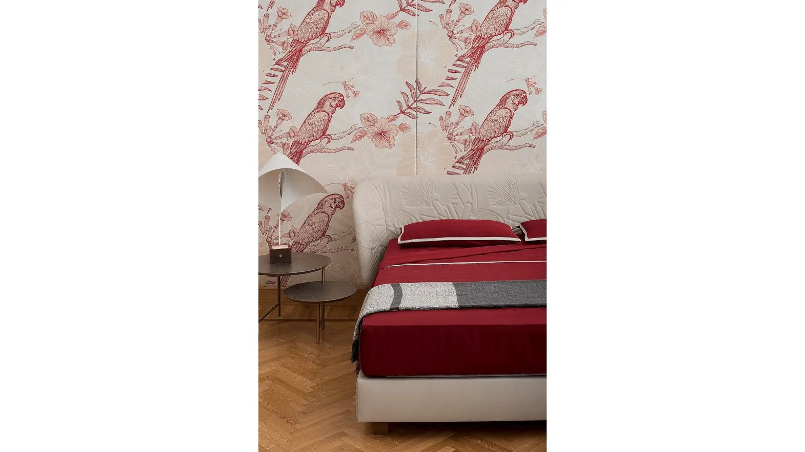 Red Cordonetto Bed Set by Midsummer Milano