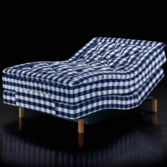 Adjustable luxury reclining bed by Hastens