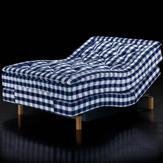 Adjustable luxury reclining bed by Hastens